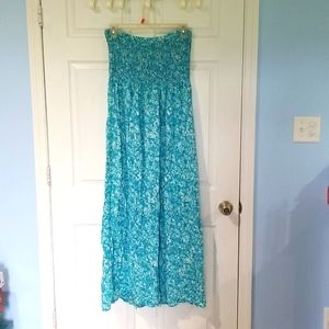 Strapless maxi dress